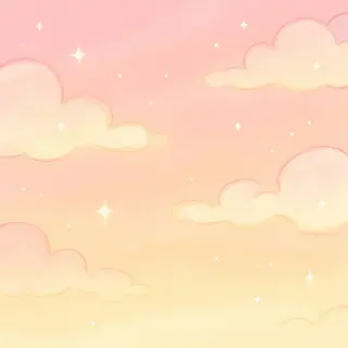 Scene background — warm pastel celebration sky