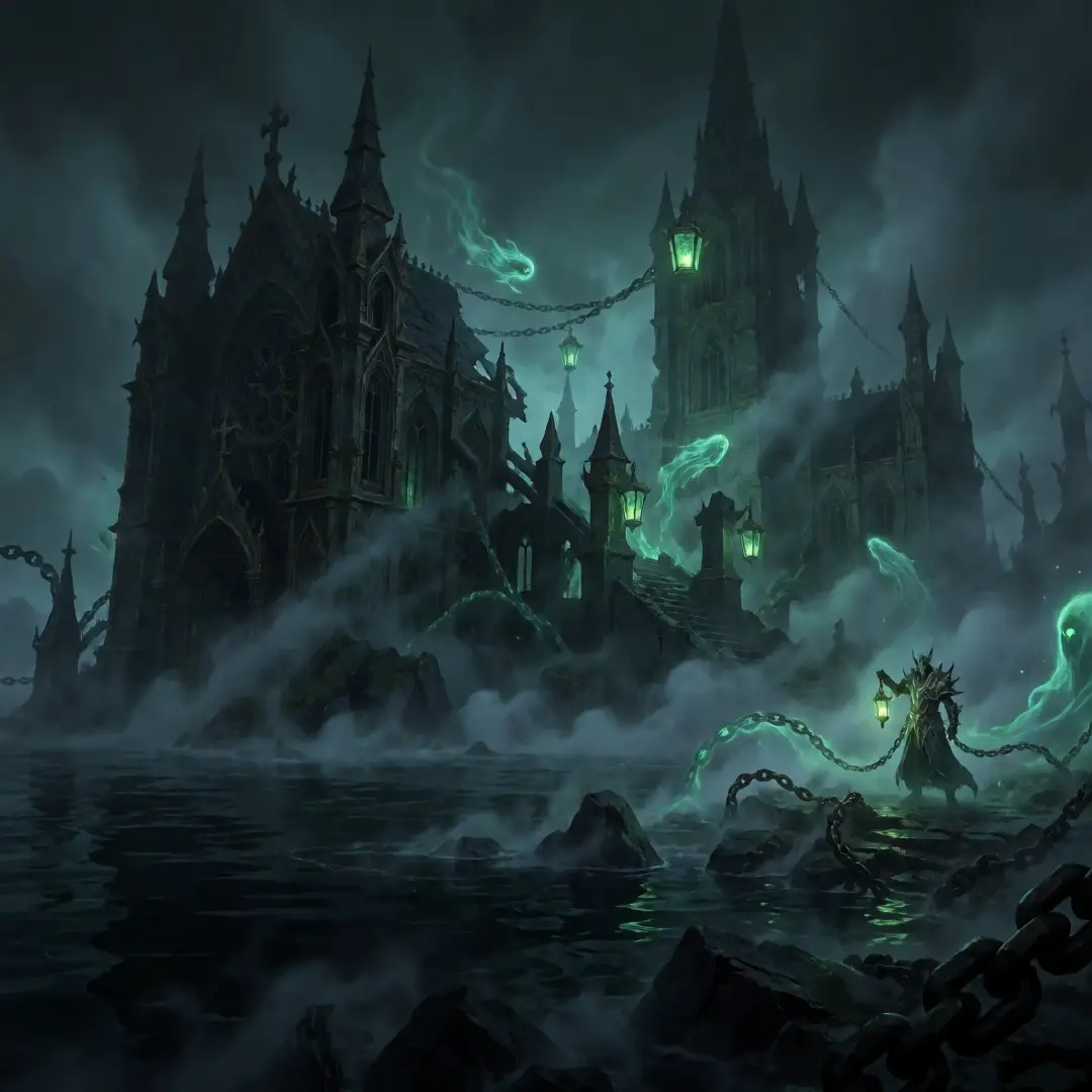 Schatteninseln-Schwarzer-Nebel-Key-Visual — Krea 2