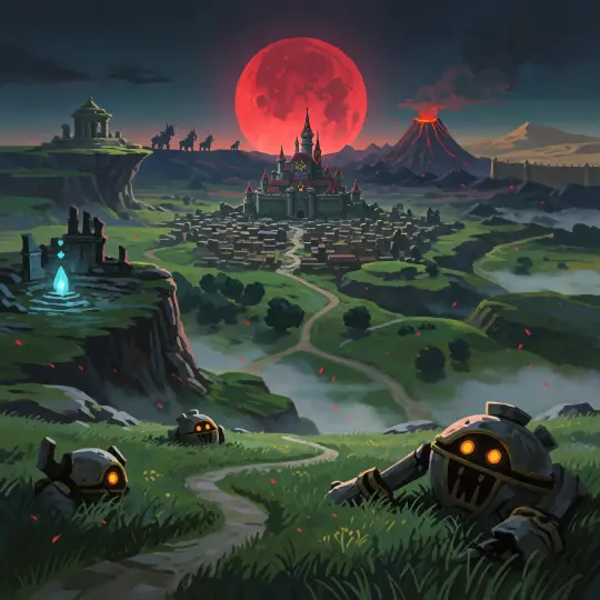 The same Zelda world prompt on Krea 2