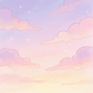 Scene background — dreamy pastel sky