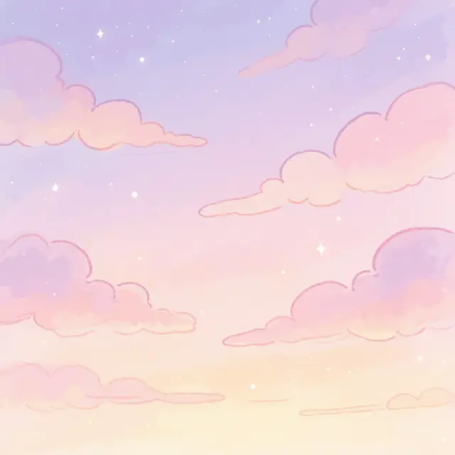 Scene background — dreamy pastel sky