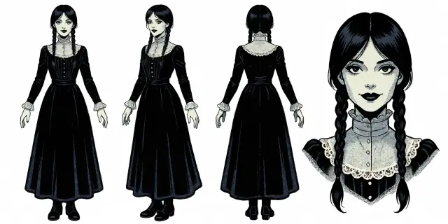 Seed — braided girl character sheet